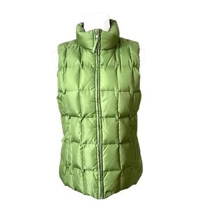 Gap Vintage Down Puffer Zipper Winter Washable‎  Vest Green MEDIUM Outdoor
